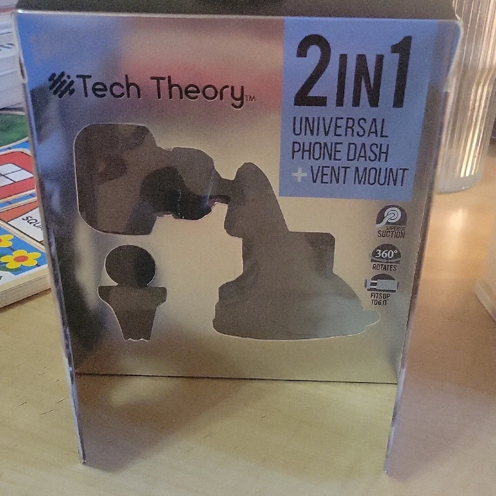 Theory Black Universal Phone Dash and Vent Mount